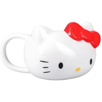 Paladone Hello Kitty кружка PP13154HK, 300мл, белый/розовый, в форме головы Hello Kitty с бантиком (PP13154HK)