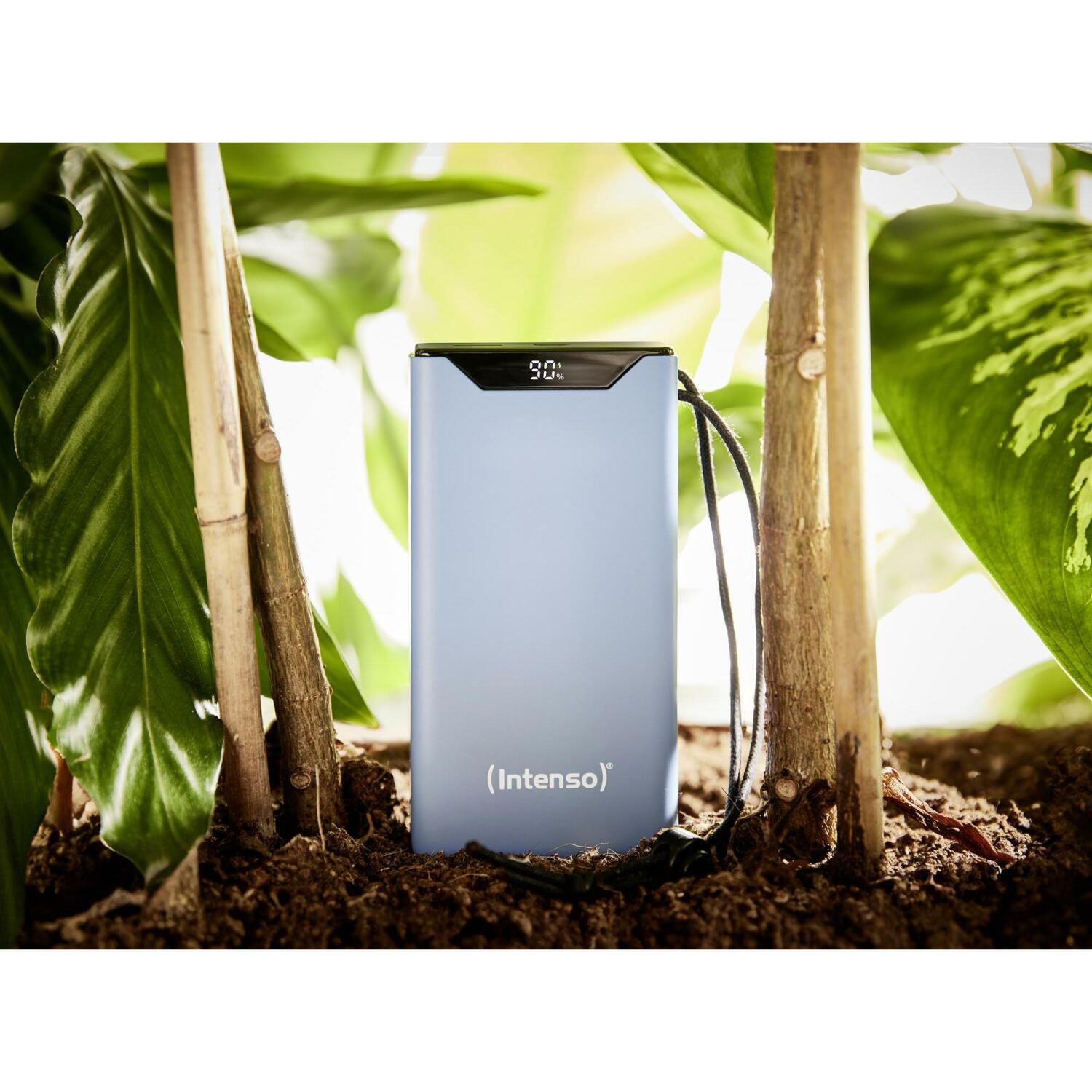 Intenso Power Bank 7332055, 20000 мАч, Li-Полимер, 20 Вт, 1x USB Type-A, 1x USB Type-C, защита от ЭСД, защита от перезарядки (7332055)