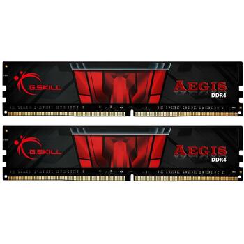 G.Skill Aegis F4-3200C16D-32GIS, 32 ГБ, 2 x 16 ГБ, DDR4, 3200 МГц, 288-pin DIMM, CAS 16, XMP 2.0, Dual-channel, 1.35 В (F4-3200C16D-32GIS)