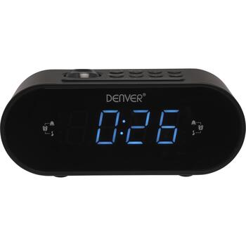 Denver Часы CRP-717 111131000380, 470 г, Черный, 60 мм, 67 мм, 160 мм, FM 87,5-108 МГц, Цифровой, LED, 2,29 см, Проекция, Красный (111131000380)