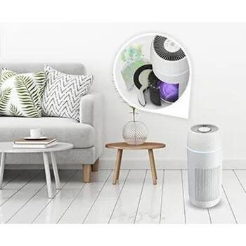 Homedics Очиститель воздуха AP-PET35WT-EU, 81м², 3 скорости, HEPA, угольный фильтр, предварительный фильтр, ионизатор, таймер (AP-PET35WT-EU)