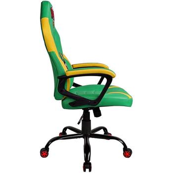 Subsonic Игровое кресло SA5573-BS1, 125–165см, 110кг, 3 класс, синтетическая кожа, металл, 5 колес, функция качания (SA5573-BS1)