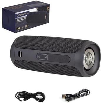 Manta Беспроводная колонка SPK130GO-BL, 10W, 2x5W, IPX4, BK 5.0, 10m, USB, SD, AUX-in, FM, TWS, 3,7V, 1200mAh (SPK130GO-BL)