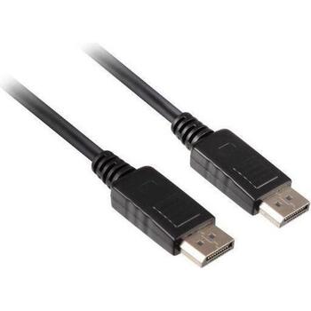 Digitus кабель подключения DisplayPort AK-340103-020-S, 2м, черный, версия 1.1a, формованный, медный центральный провод (AK-340103-020-S)