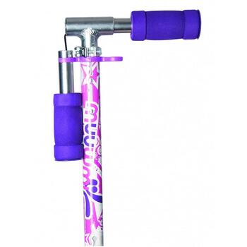 Muuwmi KiddyScooter Racing самокат AU 507, розовый, складной, 120mm, 82A, ABEC 5, 340x100mm, 58-78cm, 50kg, 2,4kg (AU 507)