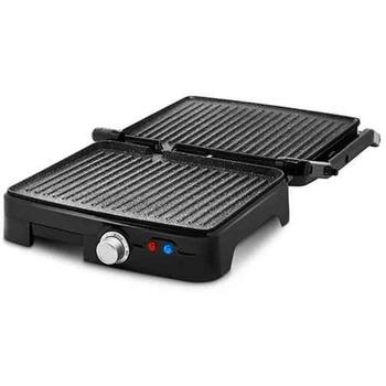 Zelmer ZPR2000 контактный гриль, 72104702P, 2200W, 2 позиции, 290x230mm, антипригарный, сталь/пластик, поддон для жира (72104702P)