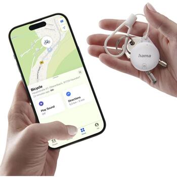Hama поиск предметов 00185815, 240д, IPX5, Bluetooth 5.0, CR2032, Apple Find My, iOS 14.3+ (00185815)