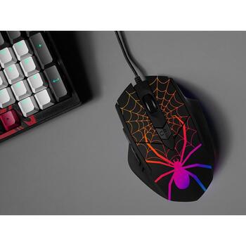 Tracer Игровая мышь Gamezone Black Widow TRAMYS47360, 1,3м, 6 кнопок, 800-1600 DPI, RGB, оптический сенсор (TRAMYS47360)