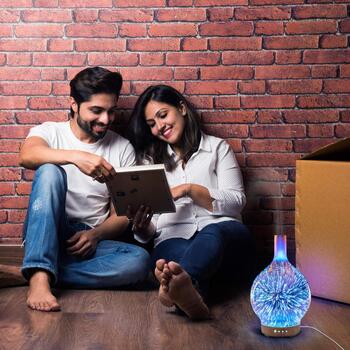 Rio Gaisa mitrinātājs DHSP-EU/1,3, 120ml, 9W, 4h, 7 LED krāsu, 1-4h taimers, automātiskā izslēgšanās (DHSP-EU/1,3)