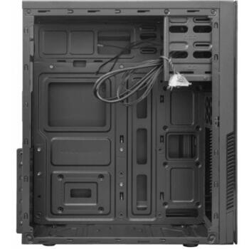 Sbox Datoru korpuss PCC-180, ATX Mid Tower, melna, 3100g, 2x5,25, 2x3,5, 2x2,5, USB 2.0 x 2, HD audio (PCC-180)