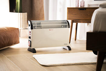 Efektīvs konvektora sildītājs ar taimeri un turbo ventilatoru 2000 W 3 jaudas līmeņi līdz 24 m² balts MS7741w Mesko (MS 7741 white)