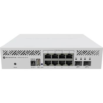 Mikrotik CRS310-8G+2S+IN управляемый коммутатор, 8x 2.5G Ethernet, 2x SFP+, DC 18-57 V, 1U, CE, EAC, ROHS (CRS310-8G+2S+IN)
