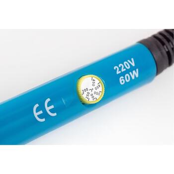 Hogert Паяльник HT2C316, 15-60W, 200-450°C, механическая регулировка, ±10°C, PU кейс, отсос припоя, пинцеты, жала, припой (HT2C316)