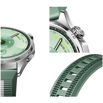 Huawei Умные часы Watch GT 6 46mm 55020FTV, 1.47 дюйма AMOLED 466x466, 867 мАч, 21 день, 5ATM, GPS, NFC, Bluetooth 6.0, зеленый (55020FTV)