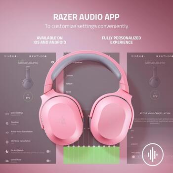 Razer Barracuda X наушники RZ04-04430300-R3M1, 50ч, 20-20k Гц, 32 Ω, 40 мм, Bluetooth 5.2, USB-C, 3,5 мм, розовый (RZ04-04430300-R3M1)