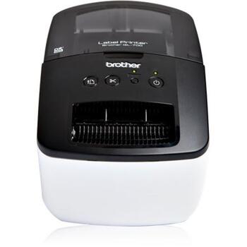Brother QL-700 принтер этикеток QL700RF1, 300 x 300 DPI, 150 мм/с, черный/белый, автоматический резак, USB (QL700RF1)