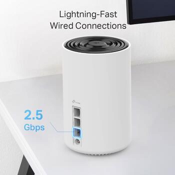 TP-Link Deco XE75 PRO AXE5400 Mesh Wi-Fi 6E система 2-PACK 574 Mbps 2.4 GHz 2402 Mbps 5 GHz 2402 Mbps 6 GHz Белый (DECO XE75 PRO(2-PACK))