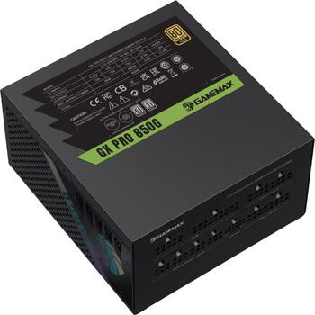 Gamemax PSU GX 850G, 850 W, Zelta, Moduļu, 1,83 kg, 2,22 kg, 310 mm, 120 mm, 190 mm (GX PRO 850G)