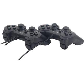 Gembird spēļu panelis JPD-UDV2-01, 2 USB, 10 pogas, 4 virzienu D-pad, 2 kursorsviras, vadu, 1,4m (JPD-UDV2-01)