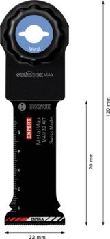 Svārstību daudzfunkcionālajiem darbarīkiem EXPERT MAII 32 AIT METALMAX GREMDZĀĢĒŠANAS ASMENS BOSCH 2608900022 (2608900022)
