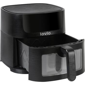 Lovio Gaisa fritieris LVAF002BK, 1500W, 6l, 8 programmas, WiFi, Tuya lietotne, karstumizturīgs rokturis (LVAF002BK)