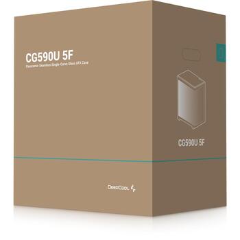 Deepcool корпус CG590U 5F R-CG590U-BKAGA5-G, Midi-Tower, ATX PS2, черный, 7x слот расширения, 1+1x 3.5