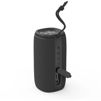 Tellur Bluetooth колонка TLL161261, 12W, 15.2x7.75x7.75cm, 2x6W RMS, 7ч воспроизведения, MicroSD, USB-C, TWS, стерео, черный (TLL161261)