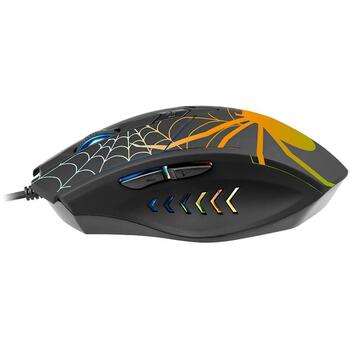 Tracer Игровая мышь Gamezone Black Widow TRAMYS47360, 1,3м, 6 кнопок, 800-1600 DPI, RGB, оптический сенсор (TRAMYS47360)