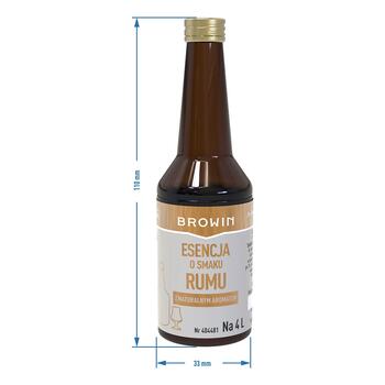 Browin Эссенция со вкусом Рома, 404481, 40 мл, для приготовления 4 Л напитка, натуральный аромат, легкость в использовании (404481)