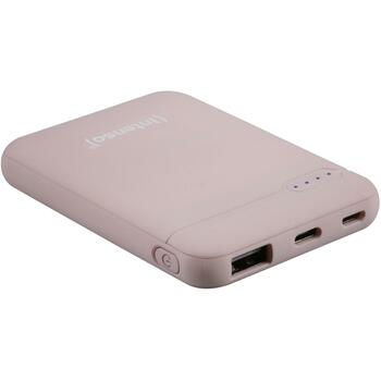 Intenso Power Bank 7313523 5000 мАч, Li-Poly, 1x USB-A, 1x USB-C, 2.1 A, розовый (7313523)