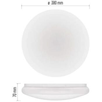 Emos LED потолочный светильник TIVI ZM3407, 11W, 1840lm, IP44, нейтральный белый, 4000K, сталь, 50 000ч. (ZM3407)