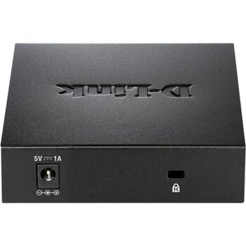 D-Link коммутатор DGS-105/E, 5x 10/100/1000 Mbps, L2, неуправляемый, 10 Gbit/s, QoS, IGMP Snooping, металлический корпус (DGS-105/E)