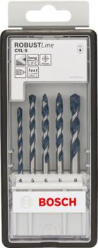 Blue Granite Turbo CYL-5 komplekts 4/5/6/6/8 mm, Urbjmašīnām/skrūvgriežiem, triecienurbjmašīnām/triecienskrūvgriežiem CYL-5 URBJU KOMPLEKTS, ROBUST LINE, 5 PIEDERUMI, 2608588165, BOSCH (2608588165)