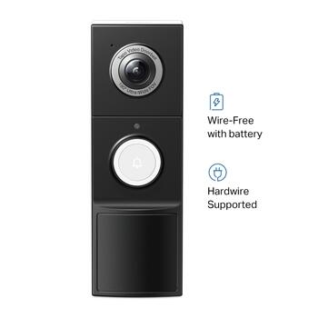 Tp-Link Tapo Видеодомофон Tapo D235, 10000mAh, 2K 5MP, 180° угол обзора, двусторонний звук, IP66, облачное хранилище (TAPO D235)