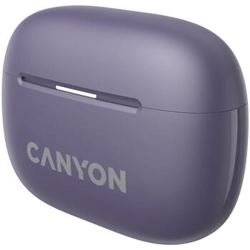 Bezvadu TWS austiņas ar ANC un ENC trokšņu slāpēšanu OnGo TWS-10 Violets CNS-TWS10PL CANYON (CNS-TWS10PL)