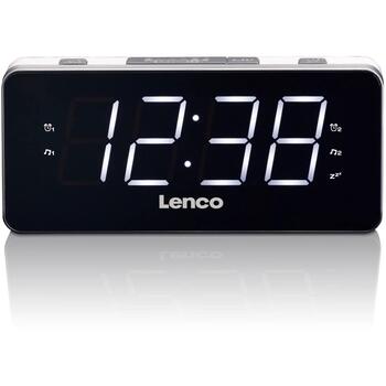 Lenco CR-18 White радиобудильник, 0.3W, Mono 1.0, 1.8