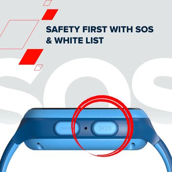 Детские умные часы с E SIM 4G GPS WiFi соединением видео воспроизведением музыки играми и функцией обучения английскому языку ZEFIR KW-49 Синие CANYON (CNE-KW49BL)