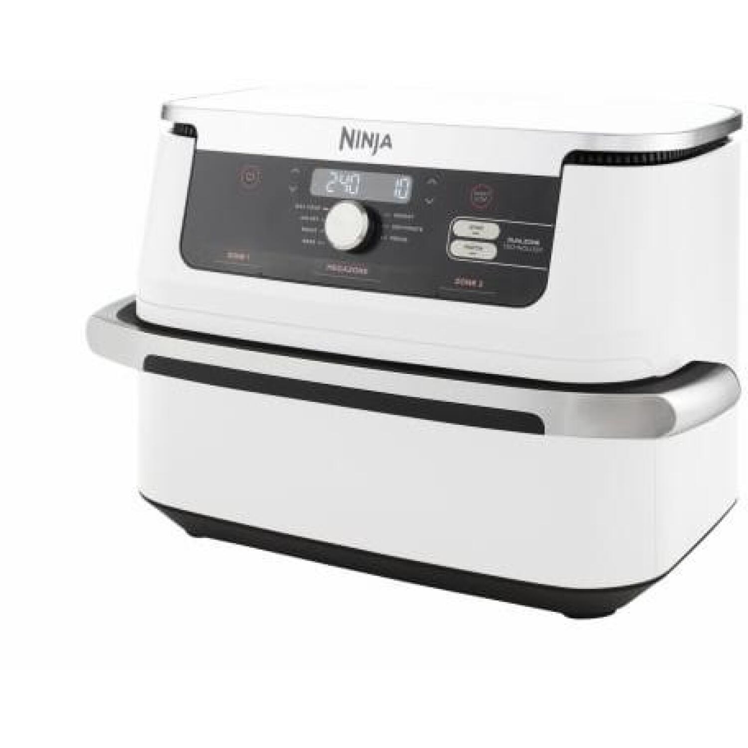 Ninja фритюрница AF500EUWH, 10.4л, DualZone, 7 программ, 2.47кВт, белый, MegaZone, SYNC, MATCH, антипригарное покрытие (AF500EUWH)