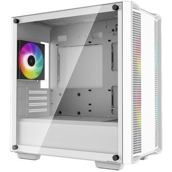 Deepcool ARGB Micro-ATX КОРПУС CC360 R-CC360-WHAPM3-G-1, 1x USB3.0, 1x USB2.0, 1x Audio, 2x 3.5