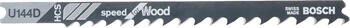 3 figūrzāģa asmeņi U 144 D, Figūrzāģiem FIGŪRZĀĢA ASMENS U 144 D SPEED FOR WOOD, 2608630568, BOSCH (2608630568)