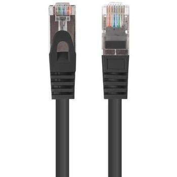 Lanberg PCF6-20CC-0100-BK сетевой кабель, 1м, Cat6 U/UTP, RJ-45, 250МГц, 26AWG, 10Гбит/с, черный (PCF6-20CC-0100-BK)