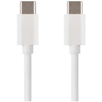Emos USB кабель SM7027W, 1м, белый, 2.0, 60W, 3A, 480Mbit/s, C-C, PVC (SM7027W)