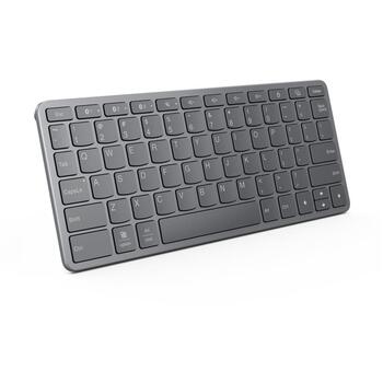 Lenovo Multi-Device клавиатура ZG38C05820, Лунный серый, Bluetooth, USB-C, Подключение до 3 устройств, 12 горячих клавиш (ZG38C05820)