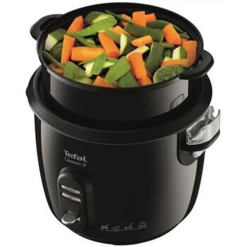 Tefal RK103811 Classic 2 рисоварка, 600 Вт, 5 л, 3 программы, черный, корзина для пароварки, поддержание тепла (RK103811)