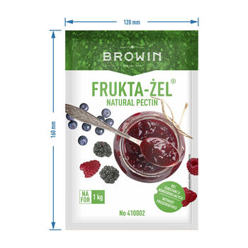 Browin Frukta-Żel 410006, 30 шт, пектин для варенья, без консервантов, натуральный цитрусовый пектин (410006)