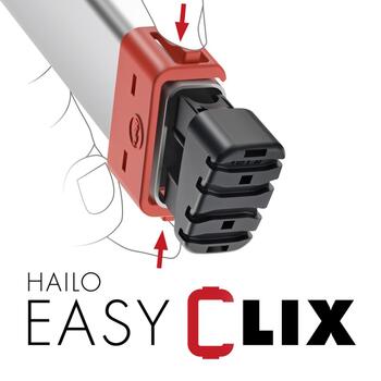 Kāpnes mājsaimniecības L60 StandardLine / alumīnija / 6 pakāpieni 038160607 HAILO (038160607)