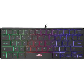 Baracuda Клавиатура SEAHORSE-B, 64 клавиши, USB, черный, мембранная, Rainbow подсветка (SEAHORSE-B)
