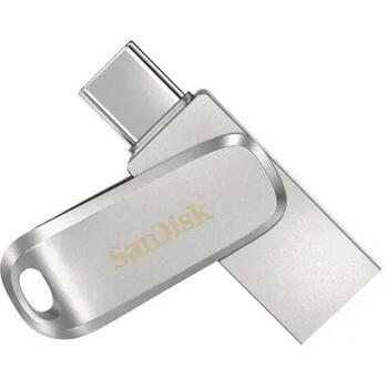 Sandisk Ultra Dual Drive Luxe USB zibatmiņas disks SDDDC4-032G-G46, 32GB, USB Type-A / USB Type-C, 3.2 Gen 1, 150MB/s, metāls (SDDDC4-032G-G46)
