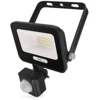 Emos LED прожектор GLARO ZS2314B, 10 W, 1000 lm, IP54, нейтрально-белый, PIR датчик, алюминий (ZS2314B)
