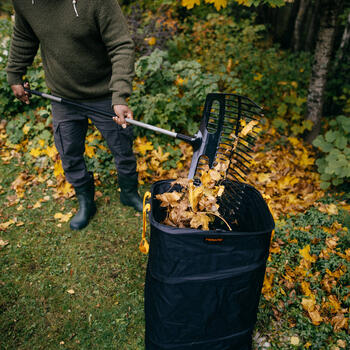Fiskars Grābeklis vēdekļa 1077116, 1500mm, 48cm, 19 sānu restes, metāls, ergonomisks (1077116)